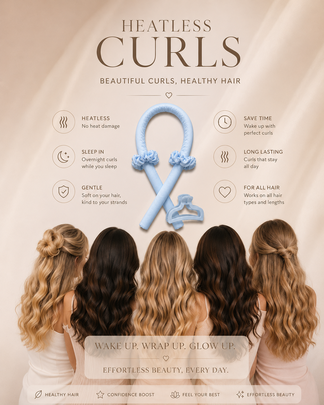 جهاز تجعيد الشعر - Heatless Curler