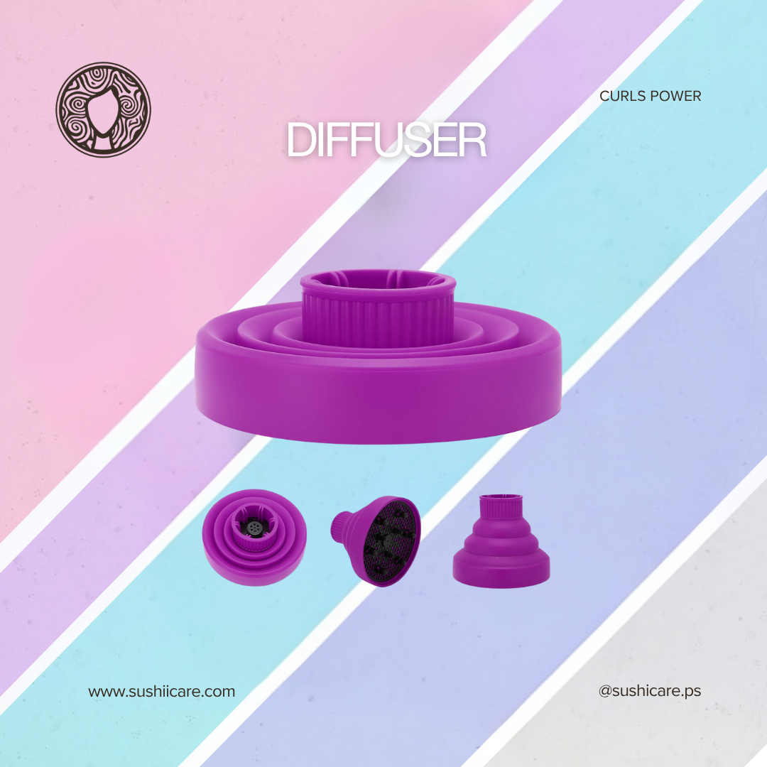 موزع لتجفيف الشعر (سيليكون)