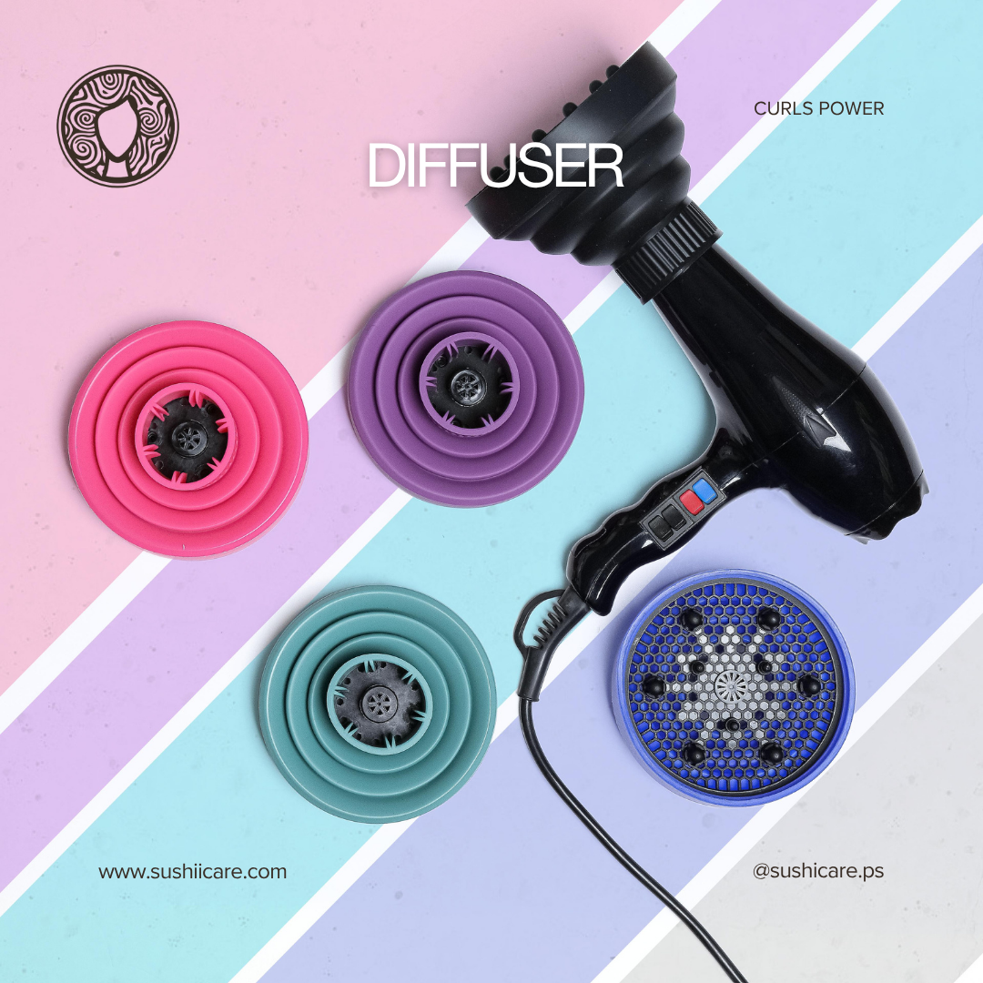 موزع لتجفيف الشعر (سيليكون)